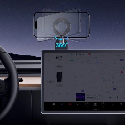 8. Baseus PrimeTrip CO2 Go MagSafe-kompatible Autohalterung für das Armaturenbrett – Schwarz