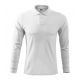 5. Malfini Single J. LS M MLI-21100 weißes Poloshirt