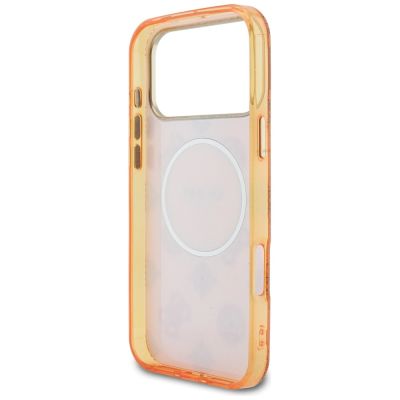 7. Guess IML Peony Dot MagSafe Hülle für iPhone 17 Pro Max – Orange