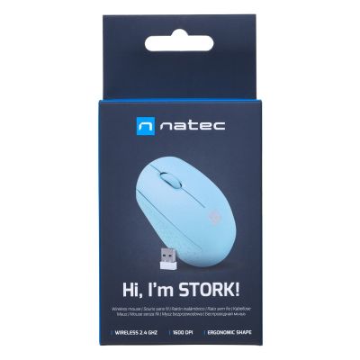 8. NATEC Kabellose Maus Stork 1600DPI Blau NMY-2001