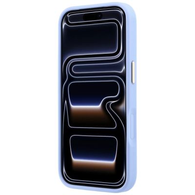 5. Guess Saffiano Peony & Ring MagSafe Hülle für iPhone 17 Pro / 18 Pro - Hellblau