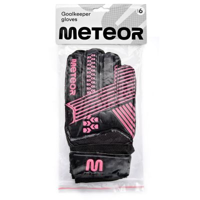9. Meteor Catch 9 goalkeeper gloves black/pink