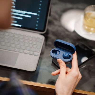 8. Teufel REAL blue TWS 3 True-Wireless-Bluetooth-In-Ear-Kopfhörer aus Stahl – Kopfhörer – 20 kHz