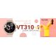 10. VELTORI VT310-1 Damen-Smartwatch, Goldarmband + rosa Silikonarmband