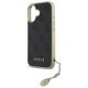 6. Guess 4G Charms Collection Hülle für iPhone 16 – Schwarz