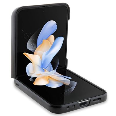 4. BMW Leder Carbon Hülle für Samsung Galaxy Z Flip 5 - schwarz