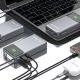7. Dudao K31 Pro 45W 20000mAh Powerbank mit integriertem einziehbarem USB-C-Kabel - Grau
