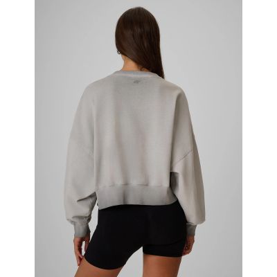 2. Locker geschnittenes Damen-Sweatshirt ohne Kapuze 4F 4FRSS26TSWSF2991-26S
