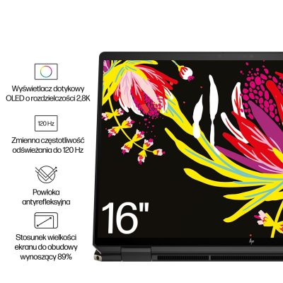 21. HP Spectre x360 16-aa0233nw Ultra 7 155H 16" 2,8K OLED-Touchscreen (120 Hz), 16 GB DDR5-6400-RAM, 1 TB SSD, RTX 4050 (6 GB), 9-MP-Kamera, 83-Wh-Akku, Windows 11 Pro (2 Jahre Garantie)