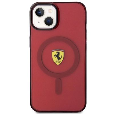 3. Ferrari FEHMP14SURKR iPhone 14 6.1" rot/rot Hardcase Translucent Magsafe