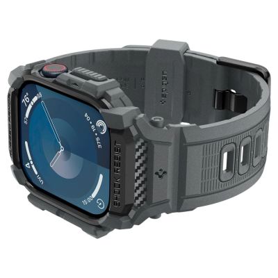 7. Spigen Rugged Armor Hülle für Apple Watch 10 46 mm – Grau