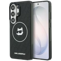 Karl Lagerfeld IML Repeated Choupette MagSafe Hülle für Samsung Galaxy S26 Ultra - Schwarz