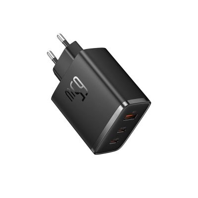 4. Baseus Cube Pro 65W GaN-Ladegerät 2x USB-C USB-A - Schwarz