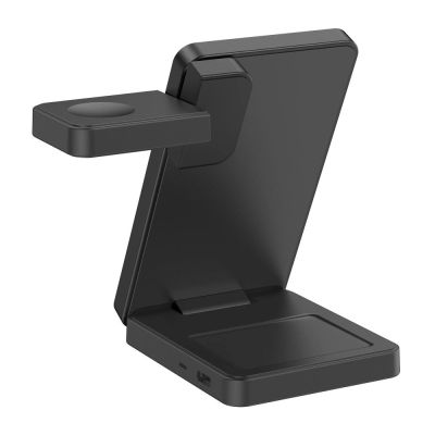 4. Tech-Protect A56 3-in-1 MagSafe Wireless-Ladegerät + USB-C / USB-C-Kabel 100 cm – Schwarz