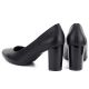 10. Schwarze Damenpumps von Sergio Leone, Modell PB131, mit Blockabsatz