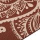 9. Gaiam Yogamatte „Sundial Flower“, intensiv rostfarben, 5 mm, 65733