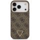 3. Guess 4G Triangle Logo MagSafe Case für iPhone 17 Pro - Braun und Gold