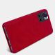 17. Nillkin Qin Case Schutzhülle für Xiaomi Redmi Note 11T 5G / Note 11S 5G / Note 11 5G (China) / Poco M4 Pro 5G, Kamera-Abdeckung, Holster-Abdeckung, Klapphülle, Braun