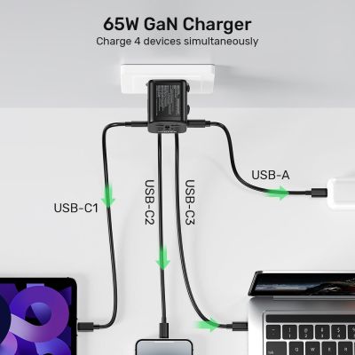 19. UNITEK Reiseladegerät EU/US/UK/AUS GAN PD 65W