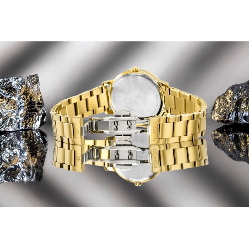 8. Giewont Saphir Gold Silber Damenuhr GW2360-B2