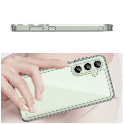 5. Outer Space Case Silikonhülle mit Gelrahmen für Samsung Galaxy S24 FE – transparent