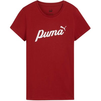 7. Puma ESS+Script Damen T-Shirt rot 679315 13