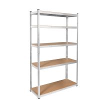 Metall-Lagerregal 205x120x45 silber Rebel RB-1253