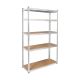 Metall-Lagerregal 205x120x45 silber Rebel RB-1253