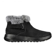 Skechers ON-THE-GO JOY FIRST GLANCE Damen Winterstiefel aus Wildleder mit Fell, Schwarz (144041-BKGY)