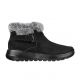 Skechers ON-THE-GO JOY FIRST GLANCE Damen Winterstiefel aus Wildleder mit Fell, Schwarz (144041-BKGY)