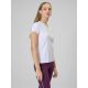 5. Damen-T-Shirt, schmal geschnitten, einfarbig, Größe 4F 4FRAW25TTSHF3623-10S