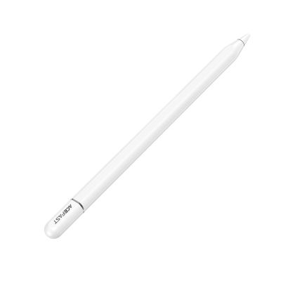 3. Acefast V3 kapazitiver Stift für iPad mit kabelloser Ladefunktion und 2 austauschbaren Spitzen – Weiß