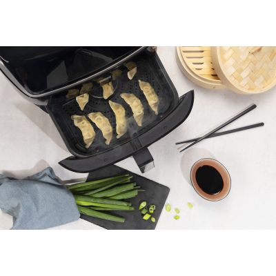 23. Princess 182080 Einzel-Heißluftfritteuse 6,5 l, freistehend, 1700 W, Schwarz