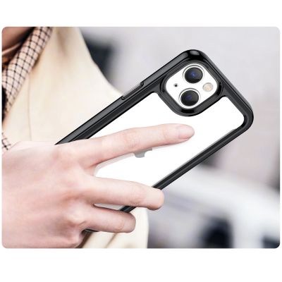 5. Outer Space Case iPhone 14 Plus Hardcover mit Gelrahmen schwarz