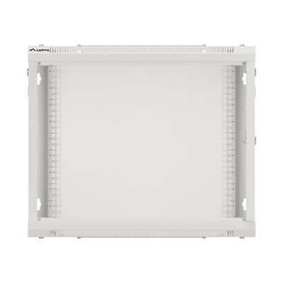 9. LANBERG Wandregalschrank 19" 9HE 600x600 Metalltür Grau (Bausatz) WF01-6609-00S