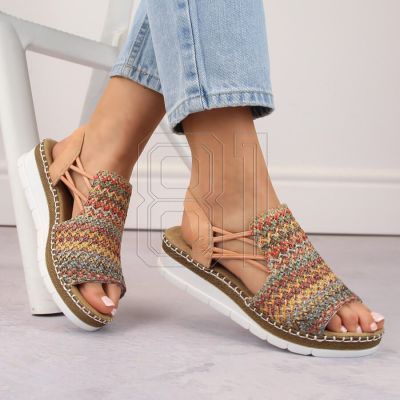 4. Bequeme Rieker W RKR669 mehrfarbige Sandalen