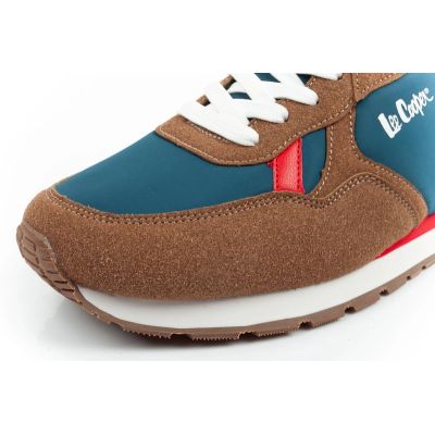 6. Lee Cooper Herren-Sneaker, modisch, bequem, strapazierfähig, marineblau, braun