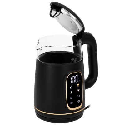 7. ADLER AD 1305 Wasserkocher, schwarz und gold