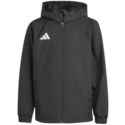 2. adidas Entrada 26 Allwetter-Kinderjacke Schwarz JZ9104