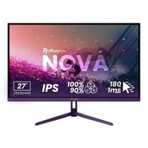 Arozzi | Nova | 27" | IPS | QHD | 16:9 | 180 Hz | 1 ms | 2560 x 1440 Pixel | 350 cd/m² | 2 HDMI-Anschlüsse | Lila