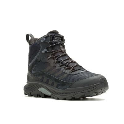4. Merrell Speed Strike 2 Thermo Mid WP Wanderschuhe – Schwarz