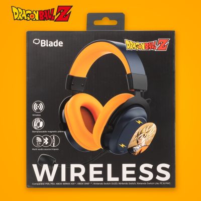 5. Blade DB2001 Kopfhörer/Headset, kabelgebunden & kabellos, Gaming-Kopfbügel, USB Typ-C, Bluetooth, Schwarz, Grau, Orange