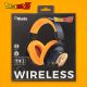 5. Blade DB2001 Kopfhörer/Headset, kabelgebunden & kabellos, Gaming-Kopfbügel, USB Typ-C, Bluetooth, Schwarz, Grau, Orange
