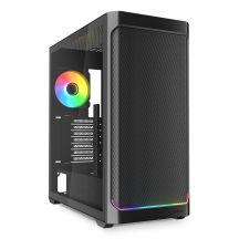 Sharkoon AK4W RGB ATX-Gehäuse mit 1 Glasseitenwand