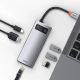 10. HUB Baseus Metal Gleam 6in1 USB-C - USB-C PD 100W 1x HDMI 4K 30Hz 3x USB-A 3.2 1x RJ45 - grau