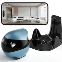 ENABOT Ebo AIR 2 Roboter - Heim- und mobiler Überwachungsroboter (blau)