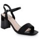4. Schwarze Damen-Sandalen mit hohem Absatz, Modell Vinceza 62228