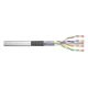 2. DIGITUS Cat.6 Litzenkabel, SF/UTP, AWG 26/7, LSOH, 305 m, grau, Spule