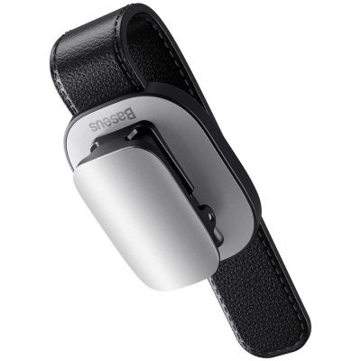 4. Baseus Platin Fahrzeug Brillen clip Nabenklemmung silber (ACYJN-B0S)