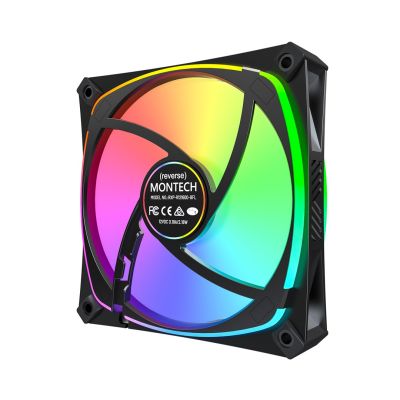 7. Montech RX120 PRO Computergehäuselüfter 12 cm Weiß 3 Stück.